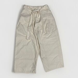 COS White Wide Leg Belted Culotte Pants Women’s Size 28 Casual Lagenlook